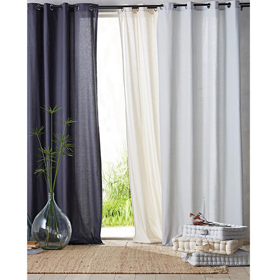 La Redoute Intérieurs  Rideau pur coton galon fronceur 