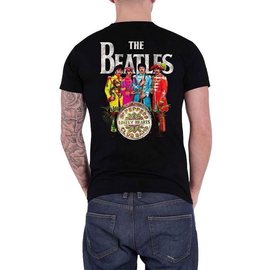 The Beatles Sgt Pepper Grafikdruck T-Shirt  