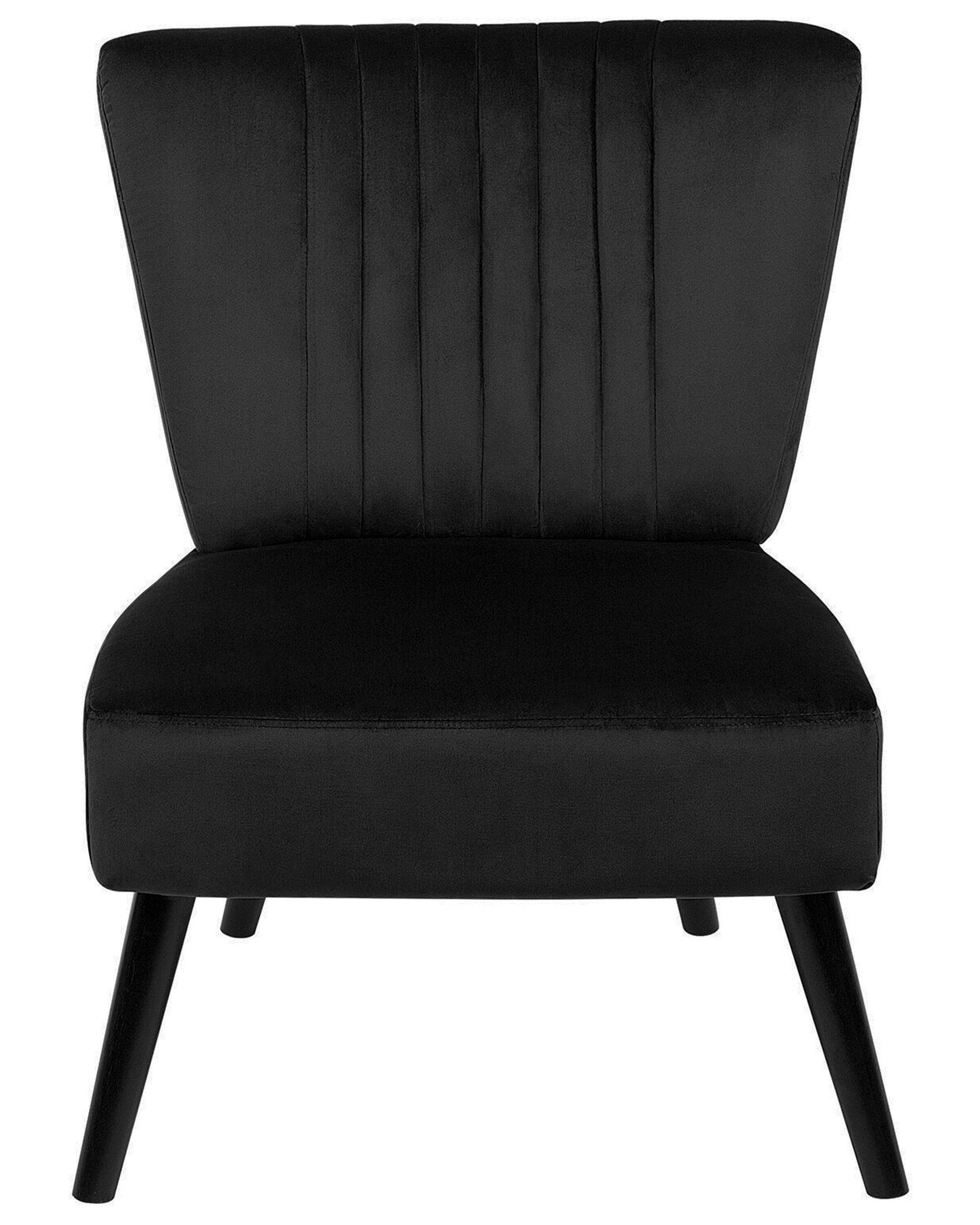 Beliani Fauteuil en Velours Moderne VAASA  