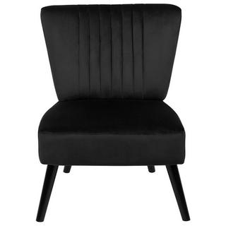 Beliani Fauteuil en Velours Moderne VAASA  