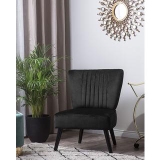 Beliani Fauteuil en Velours Moderne VAASA  