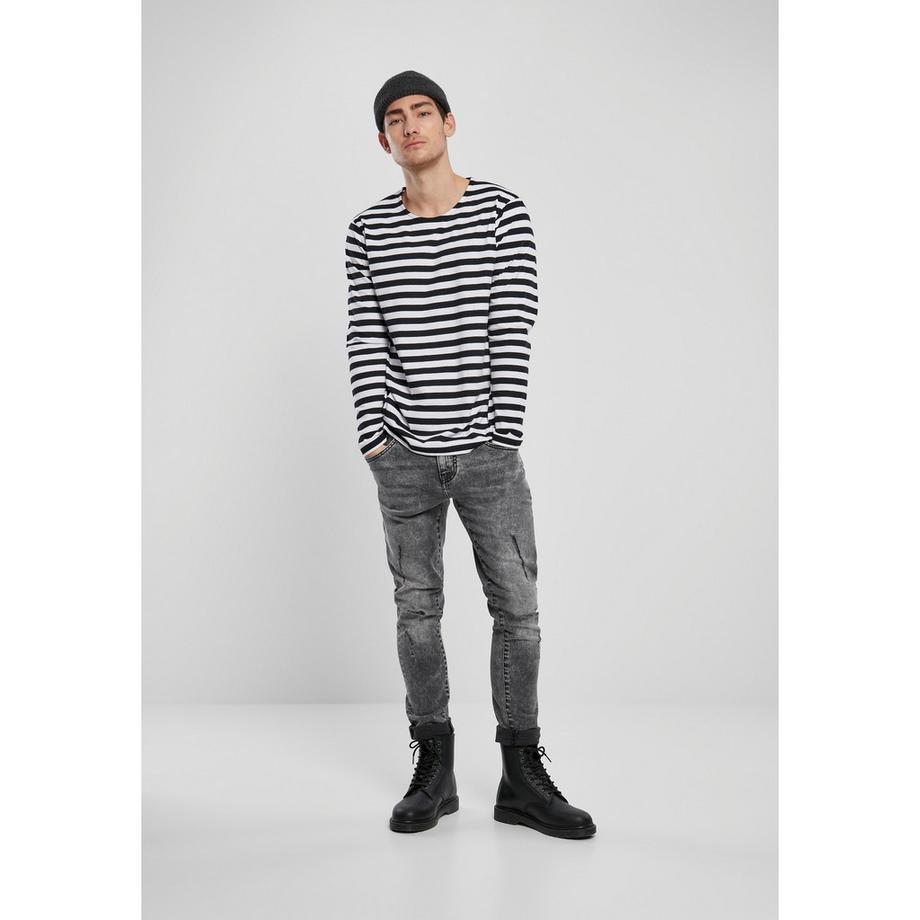 URBAN CLASSICS Regular Stripe Langarmshirt  