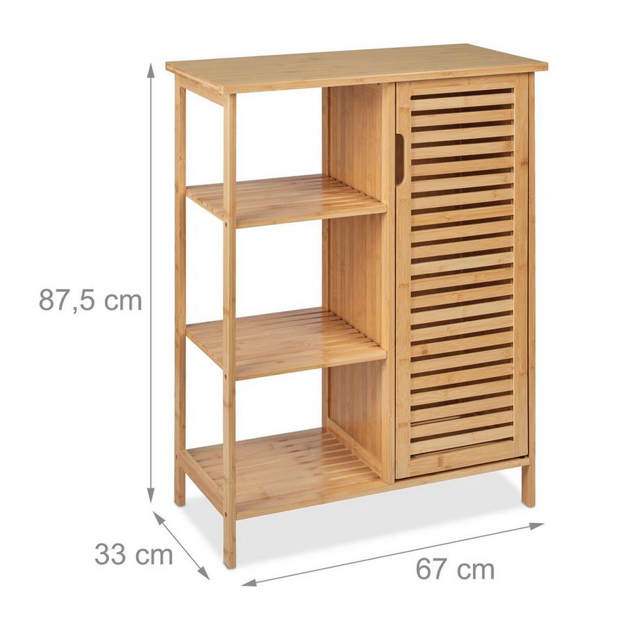 B2X Badezimmerschrank aus Bambus  