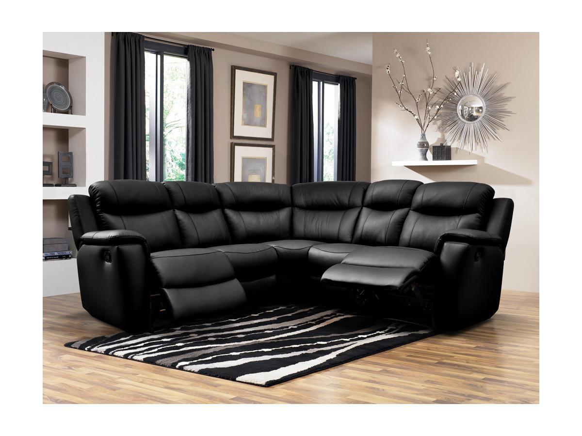 Vente-unique Relaxsofa Leder Ecksofa EVASION  