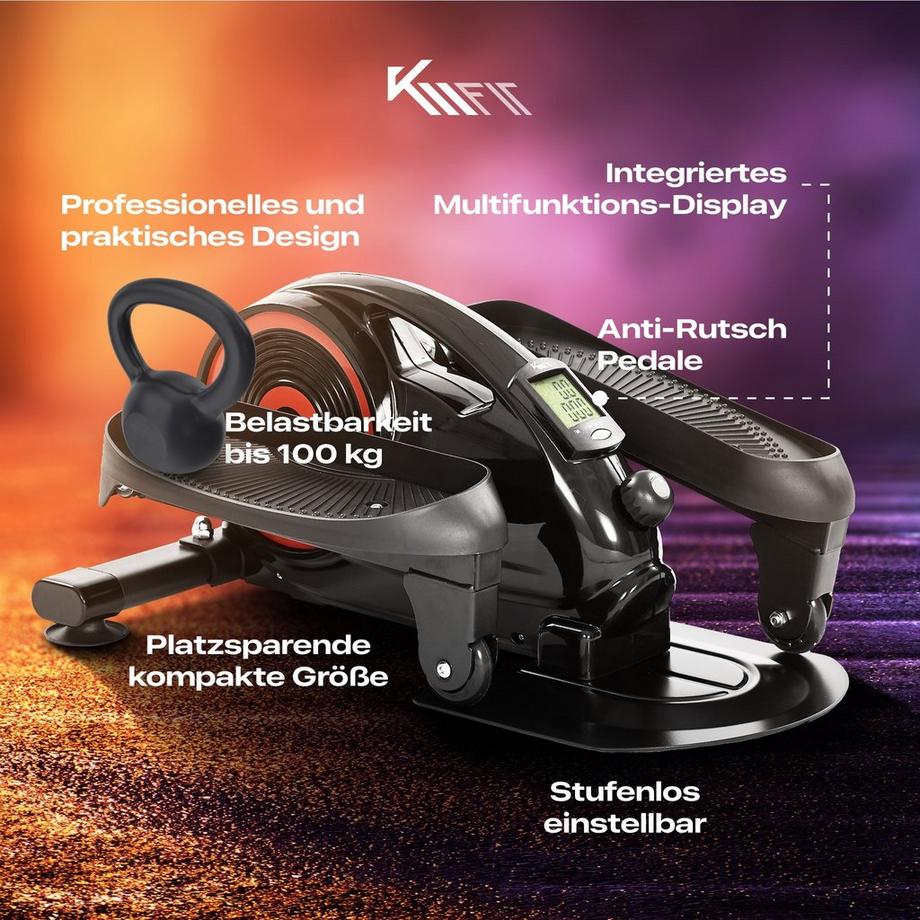 KM-Fit  Leg Trainer Crosstrainer Exercise Bike 2in1 Fitness Sport 