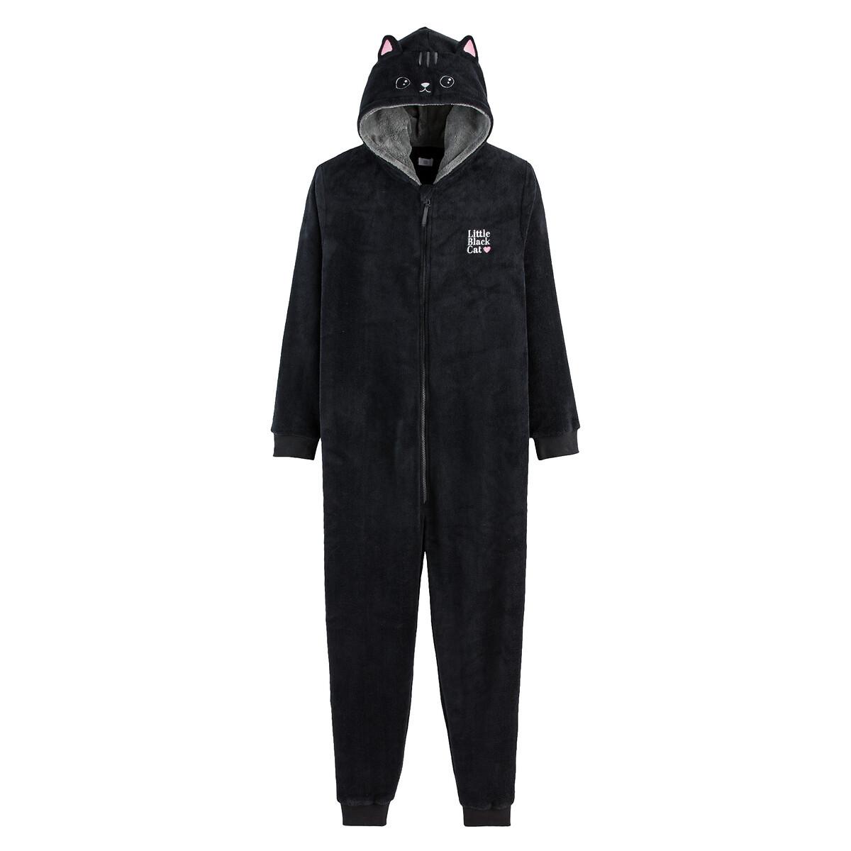 La Redoute Collections  Surpyjama chat noir en sherpa 