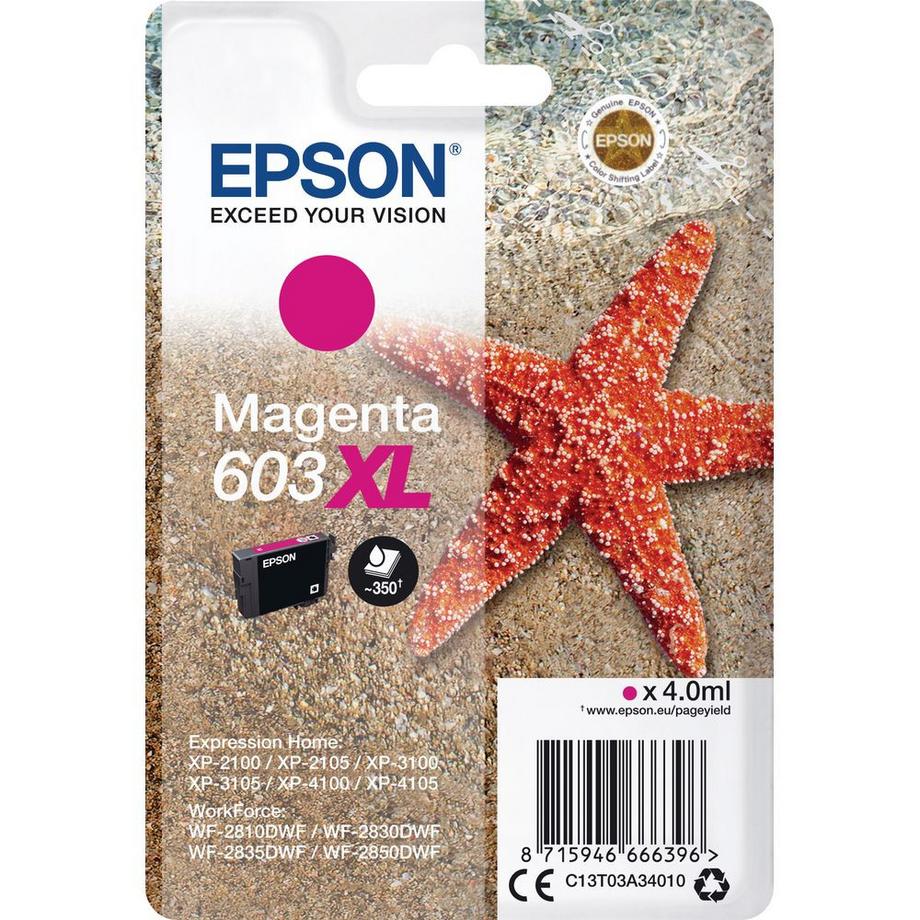 EPSON  EPSON Tintenpatrone 603XL magenta T03A34010 XP-2100 350 Seiten 