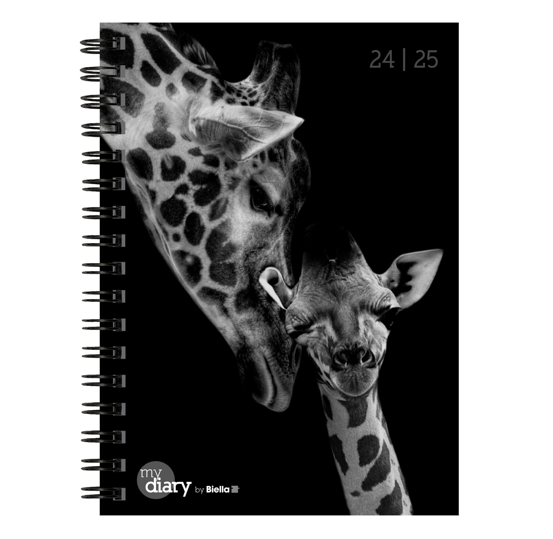 Biella Agenda scolaire mydiary Wire-O 3½ jours par page, Animal - Multicolores  