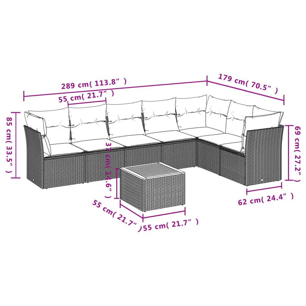 VidaXL Garten sofagarnitur poly-rattan  