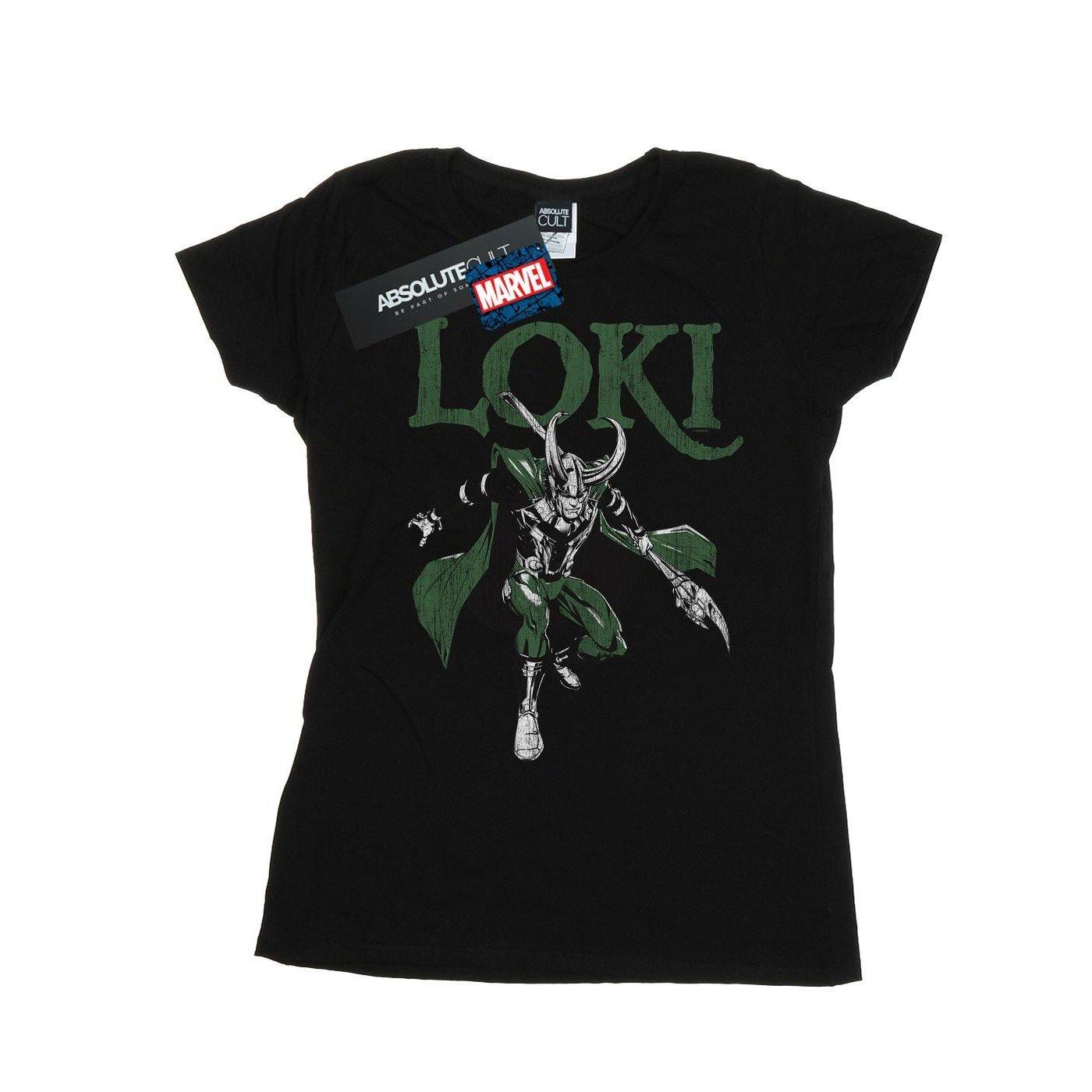 Image of Loki Scepter Tshirt Damen Schwarz XL