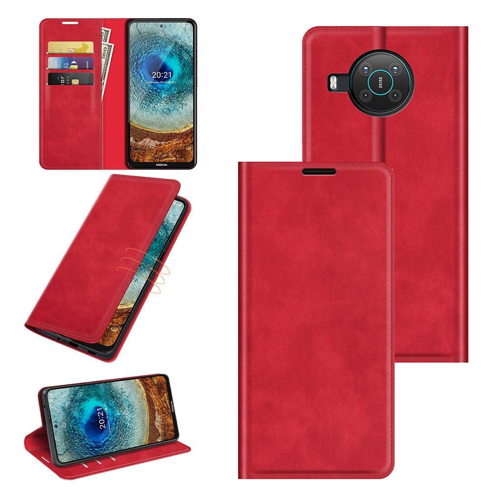 Cover-Discount  Nokia X20 - Seidige Stand Flip Case Hülle 