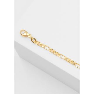 MUAU Schmuck  ID-Bracelet Figaro Gelbgold 750, 2.9mm, 14cm 