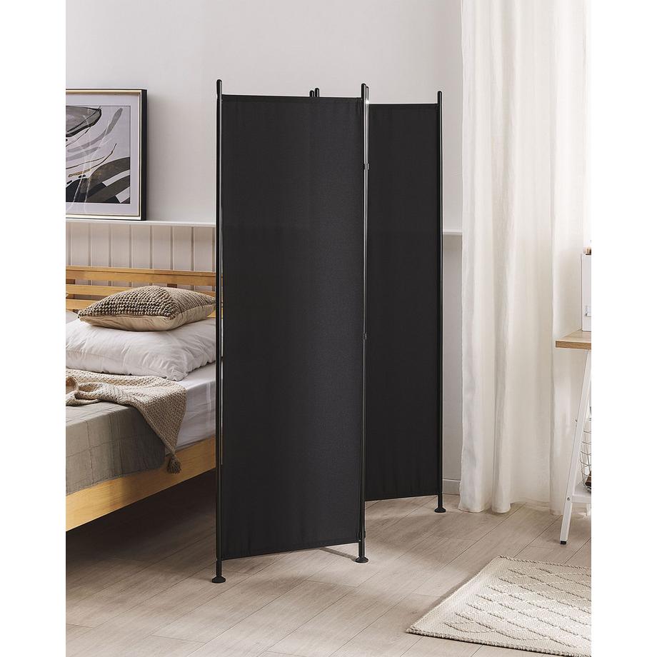 Beliani Divisorio per ambienti a 3 pannelli en Tessuto NARNI  