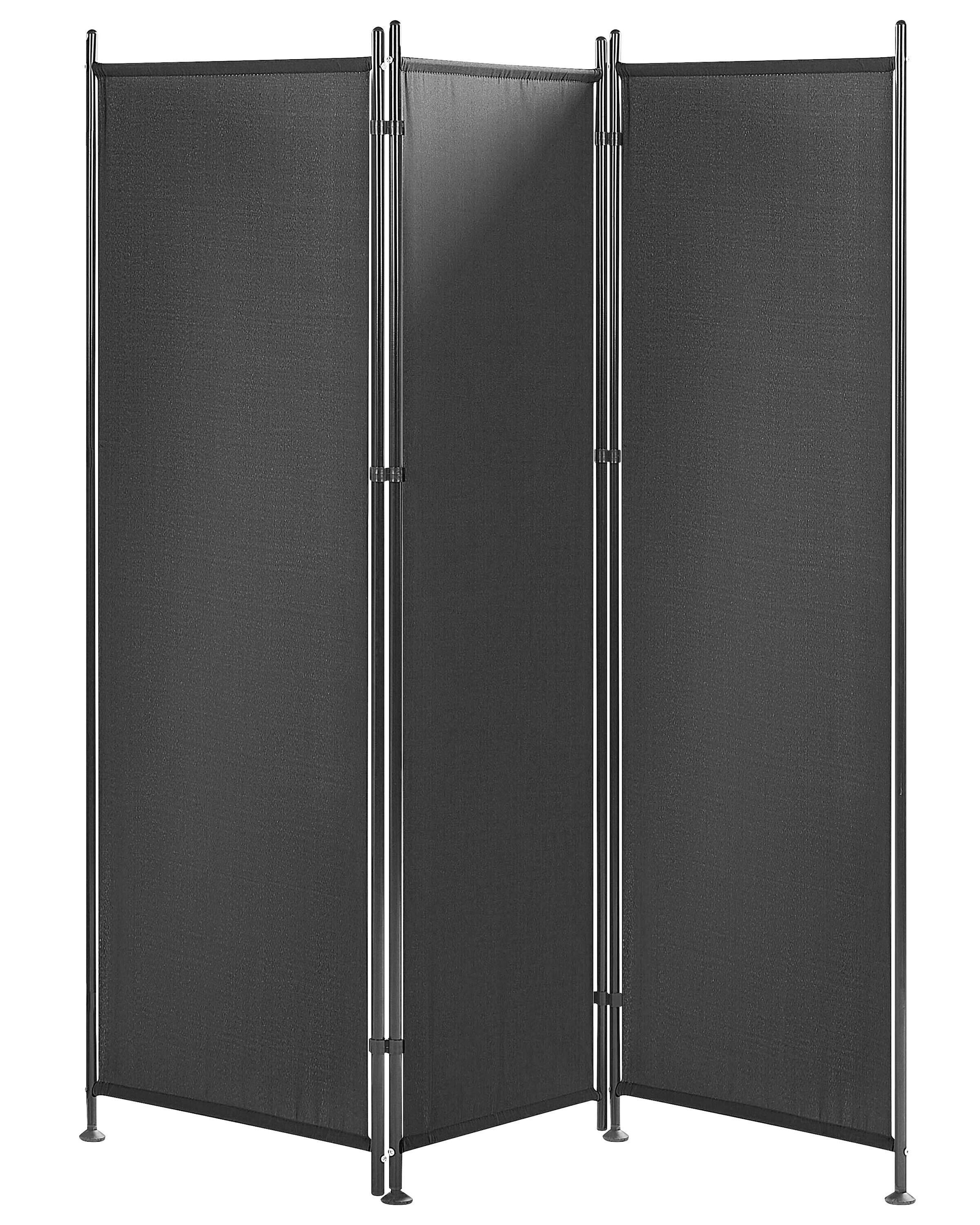 Beliani Séparateur de pièce à 3 panneaux en Tissu NARNI  