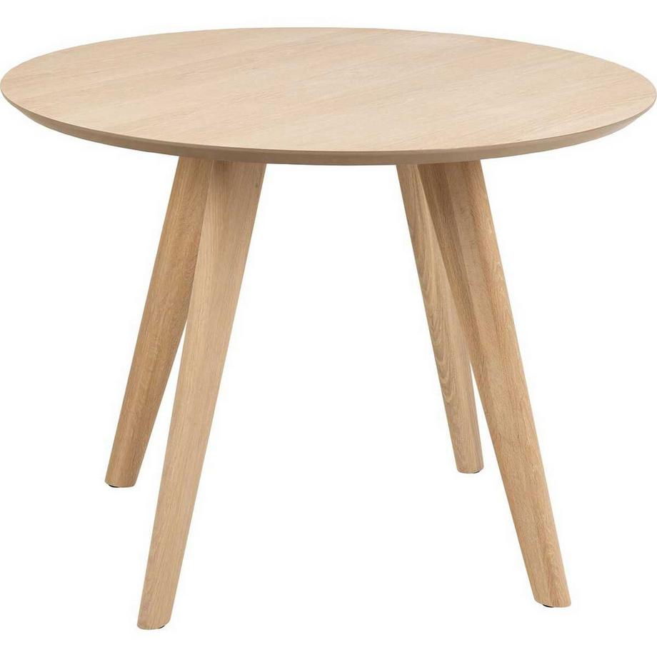 mutoni Table de salle à manger Thalia nature blanc pigmenté 100  