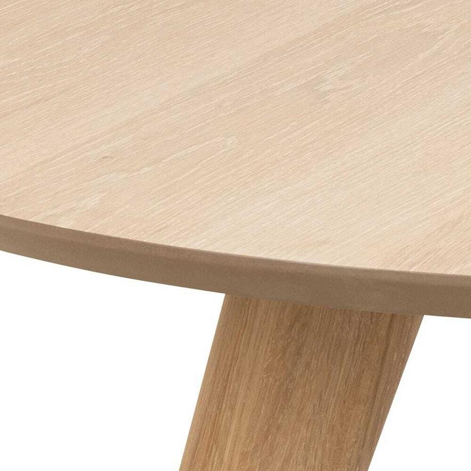 mutoni Table de salle à manger Thalia nature blanc pigmenté 100  