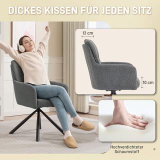 HOMCOM chaise de salle à manger  