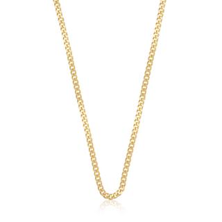 MUAU Schmuck  Collier Panzer Gelbgold 750, 3.4mm, 55cm 