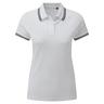Asquith & Fox  Classic Fit Tipped Polo Weiss