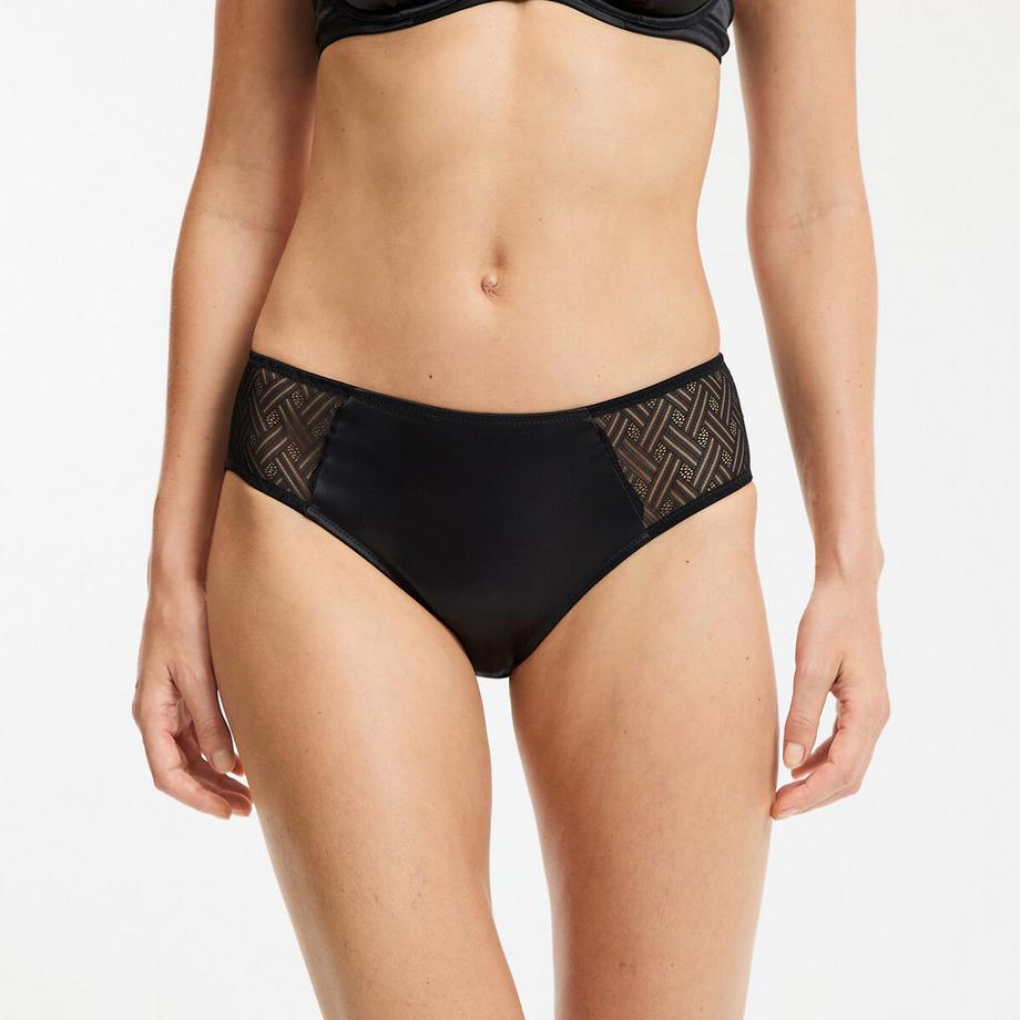 La Redoute Collections Floria Slip Vita Alta Pizzo Raso Stretch  