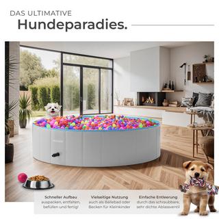 Tectake  Piscine pliable pour chien NELE 