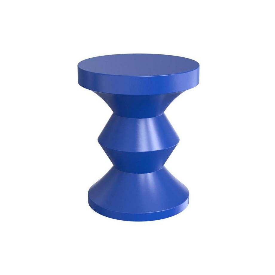 Vente-unique Table d'appoint en métal - Bleu - ZOLIMI  