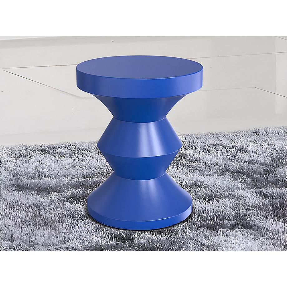 Vente-unique Table d'appoint en métal - Bleu - ZOLIMI  