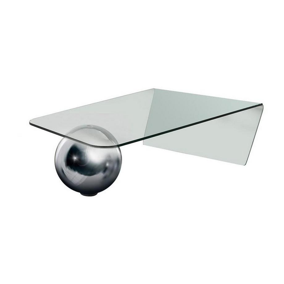 Table basse MUNDO Verre trempé acier