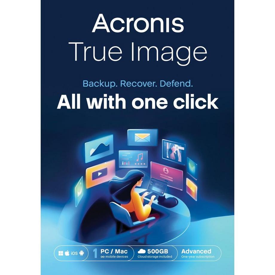 Acronis  True Image Advanced ESD, Subscr. 1 PC, 1 Jahr 