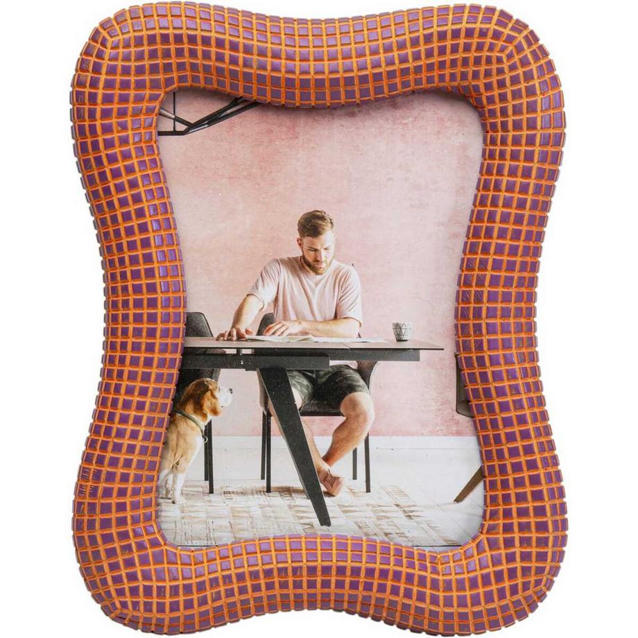 KARE Design Cornice per quadri Wavy arancione 18x23  