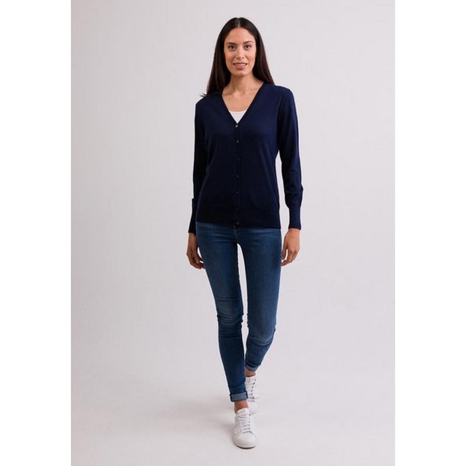 CASH-MERE.CH Kaschmir V-Ausschnitt Cardigan  