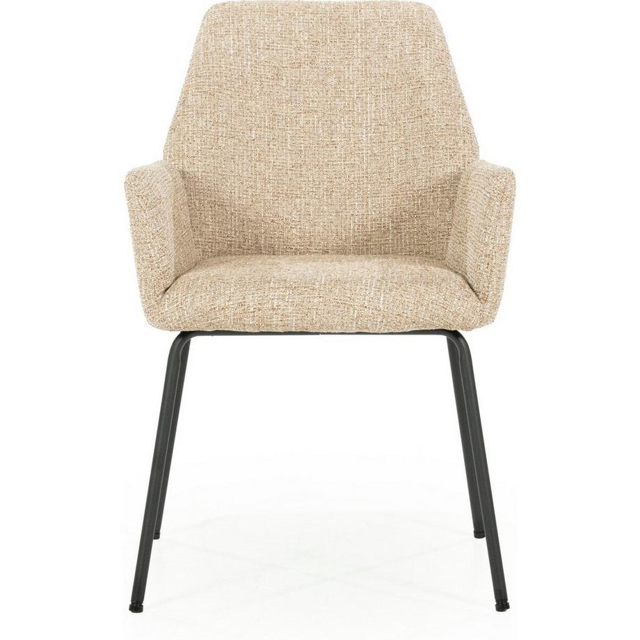 mutoni Chaise avec accoudoirs Indy Donna taupe  
