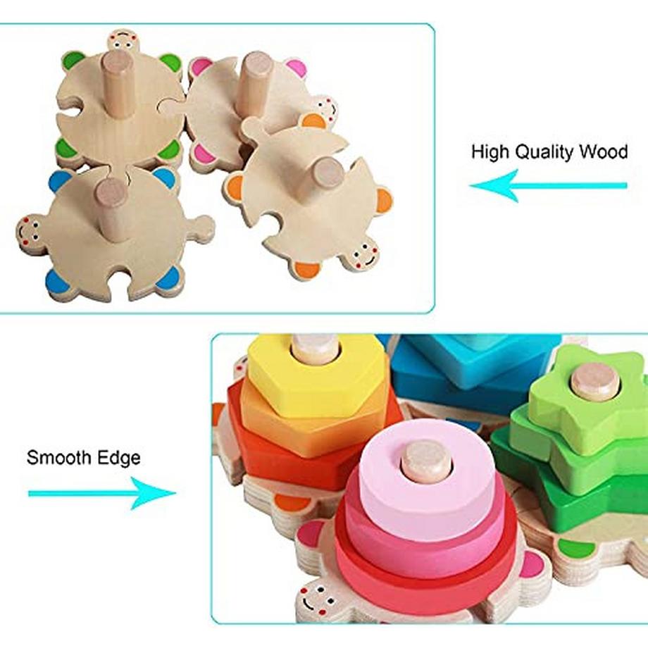 Activity-board  Jouet en bois à trier à partir de 1 an, jouet puzzle en bois pour bébé, jouet d'apprentissage de la motricité, jeu de tri des couleurs et des formes 