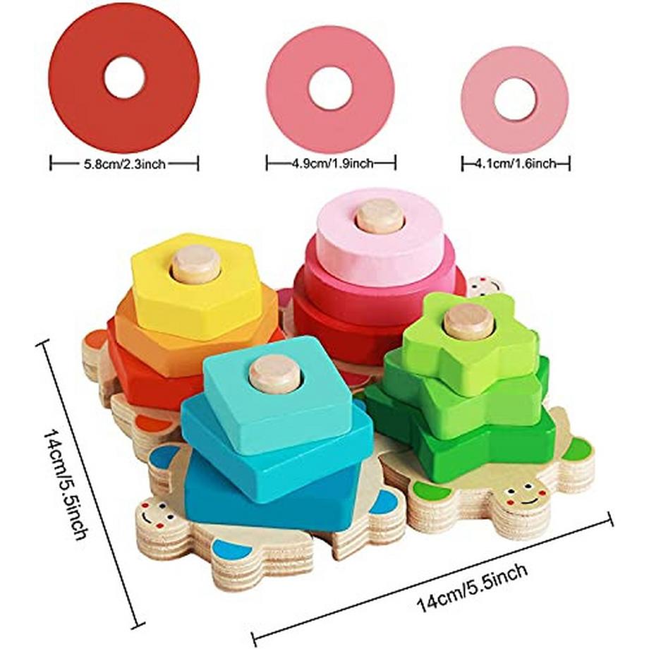 Activity-board  Jouet en bois à trier à partir de 1 an, jouet puzzle en bois pour bébé, jouet d'apprentissage de la motricité, jeu de tri des couleurs et des formes 