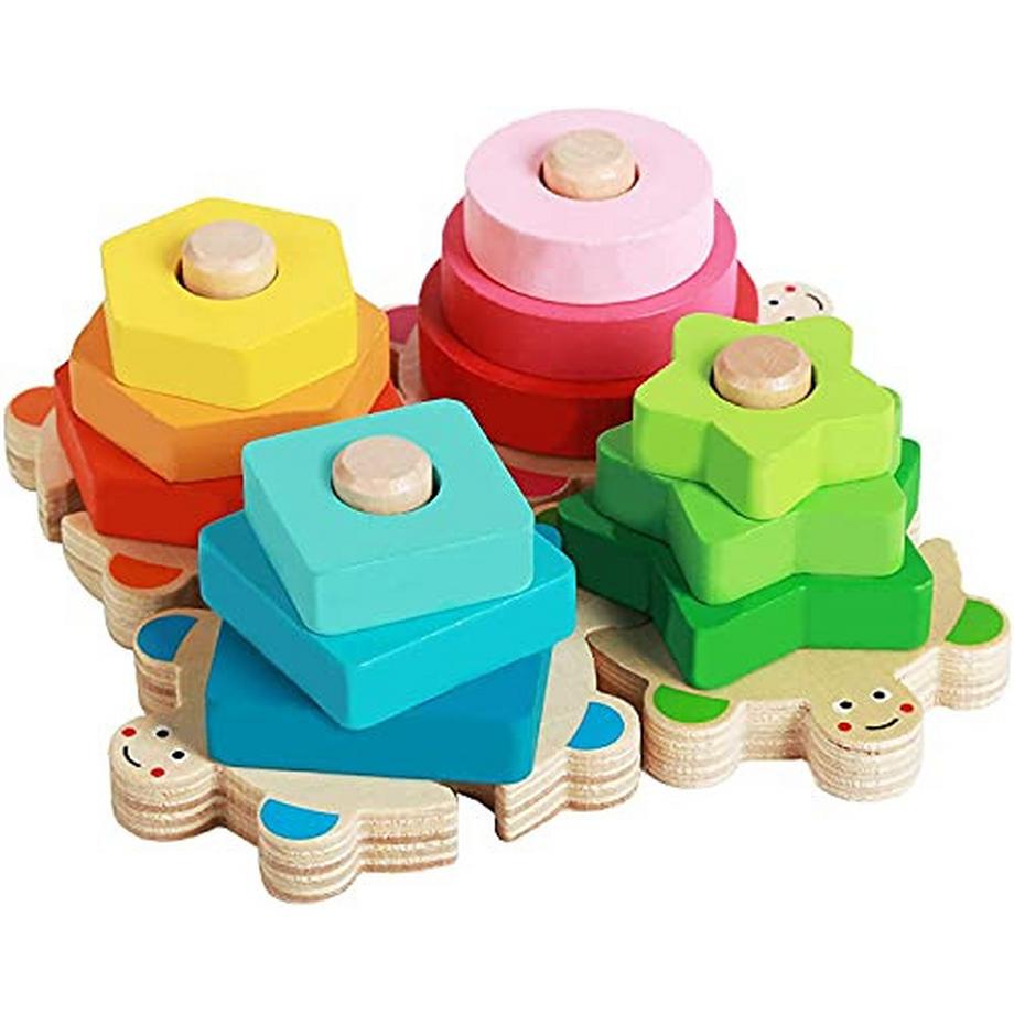 Activity-board  Jouet en bois à trier à partir de 1 an, jouet puzzle en bois pour bébé, jouet d'apprentissage de la motricité, jeu de tri des couleurs et des formes 