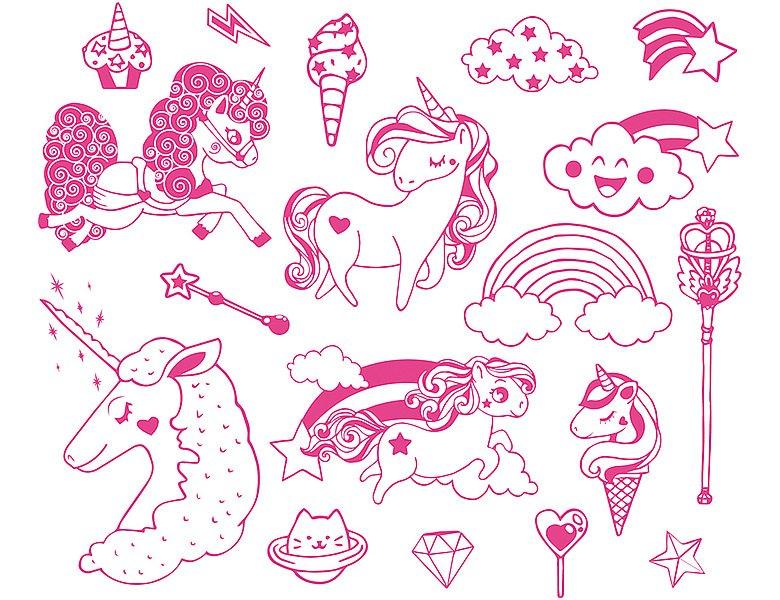 Aladine Stampo Minos Einhörner  