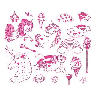 Aladine Stampo Minos Einhörner  