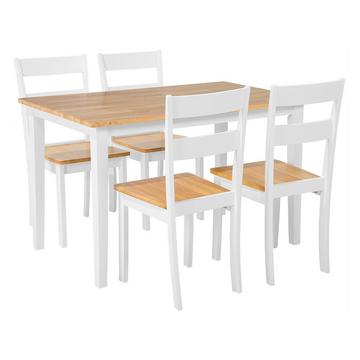 Set da pranzo per 4 persone en Legno di caucciù Moderno GEORGIA