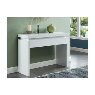 Vente-unique Console con 2 cassetti LED MDF laccato bianco EMERSON  