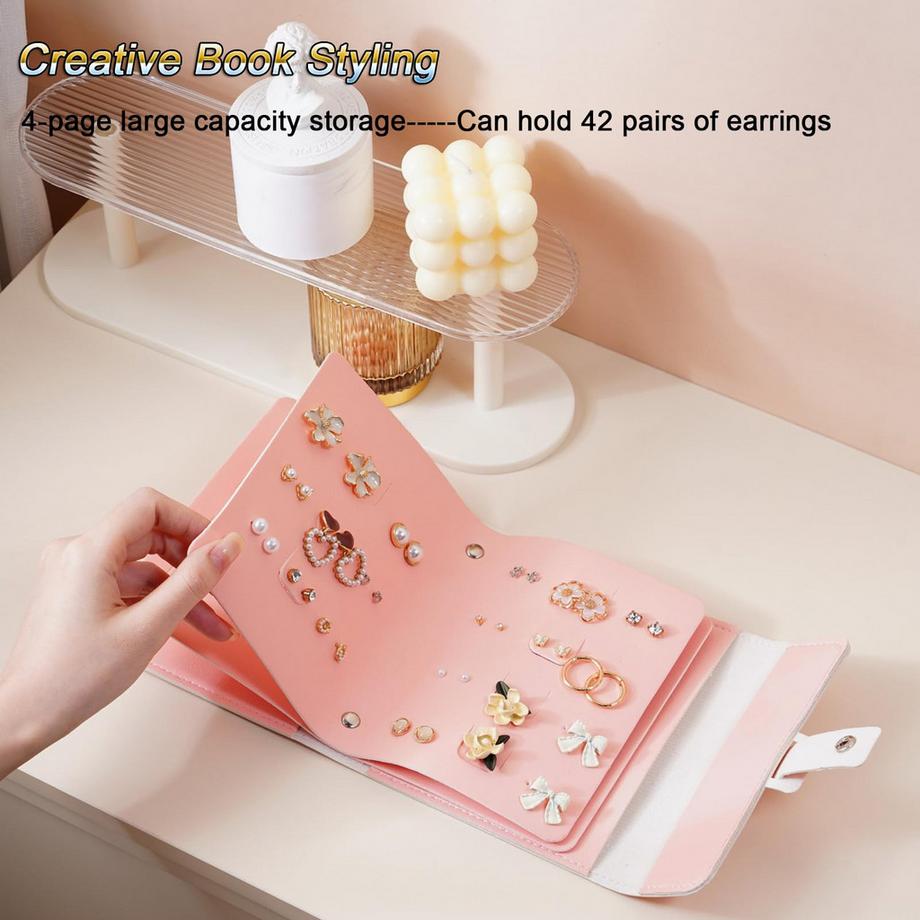 Only-bags.store  Rangement de boucles d'oreilles Pochette pour boucles d'oreilles Petits sacs de rangement de livres 