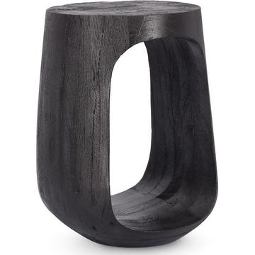 Tavolino Lopez nero rotondo 33