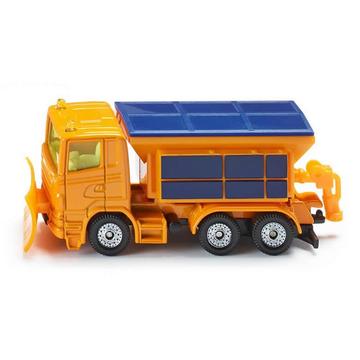 1309, Winterdienst-Fahrzeug, Metall/Kunststoff, Orange, Abnehmbare Streuerabdeckung