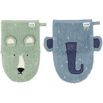 Trixie Waschhandschuh2-pack Mr. Polar Bear Mrs. Elephant