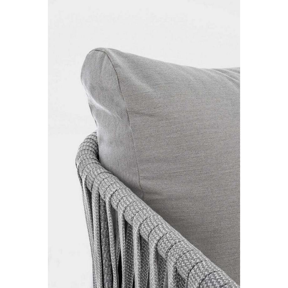 mutoni Gartensofa Florencia Dreisitzer mit Kissen weiss  