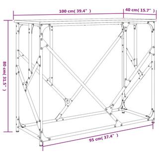 VidaXL Table console bois d'ingénierie  