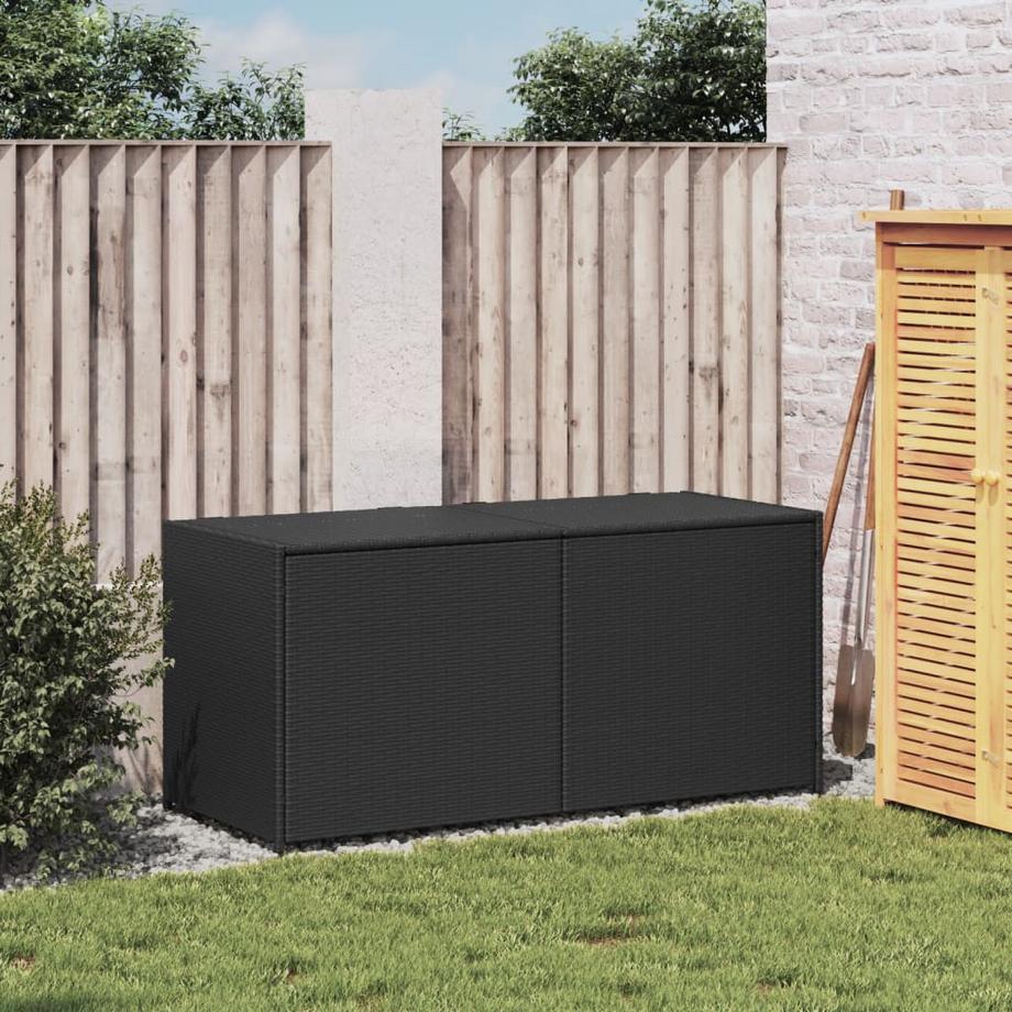 VidaXL Boîte de rangement de jardin rotin synthétique  
