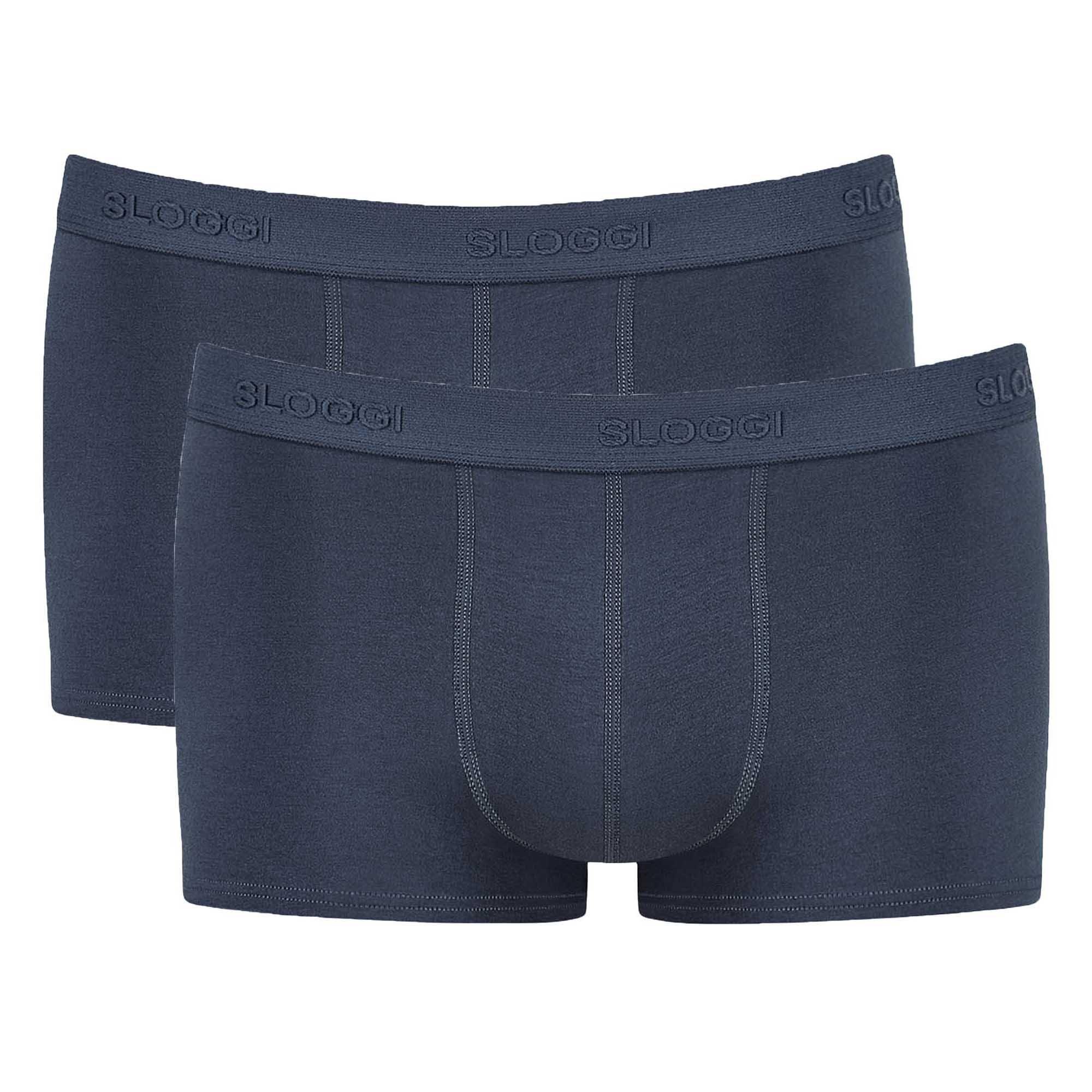 Image of Boxershort 2er Pack Figurbetont-24/7 Hipster Herren Blau XL
