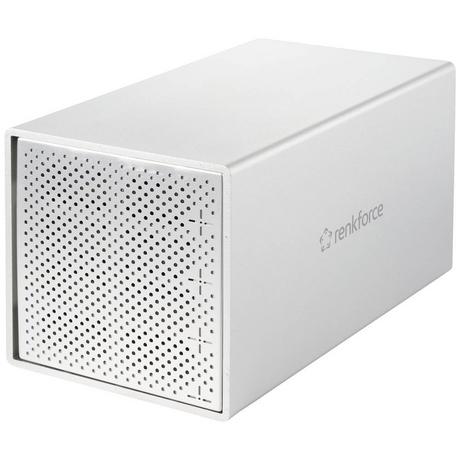 Renkforce  6.35cm (2.5″)/8.89cm (3.5″) USB 3 4-fach-Laufwerksgehäuse 