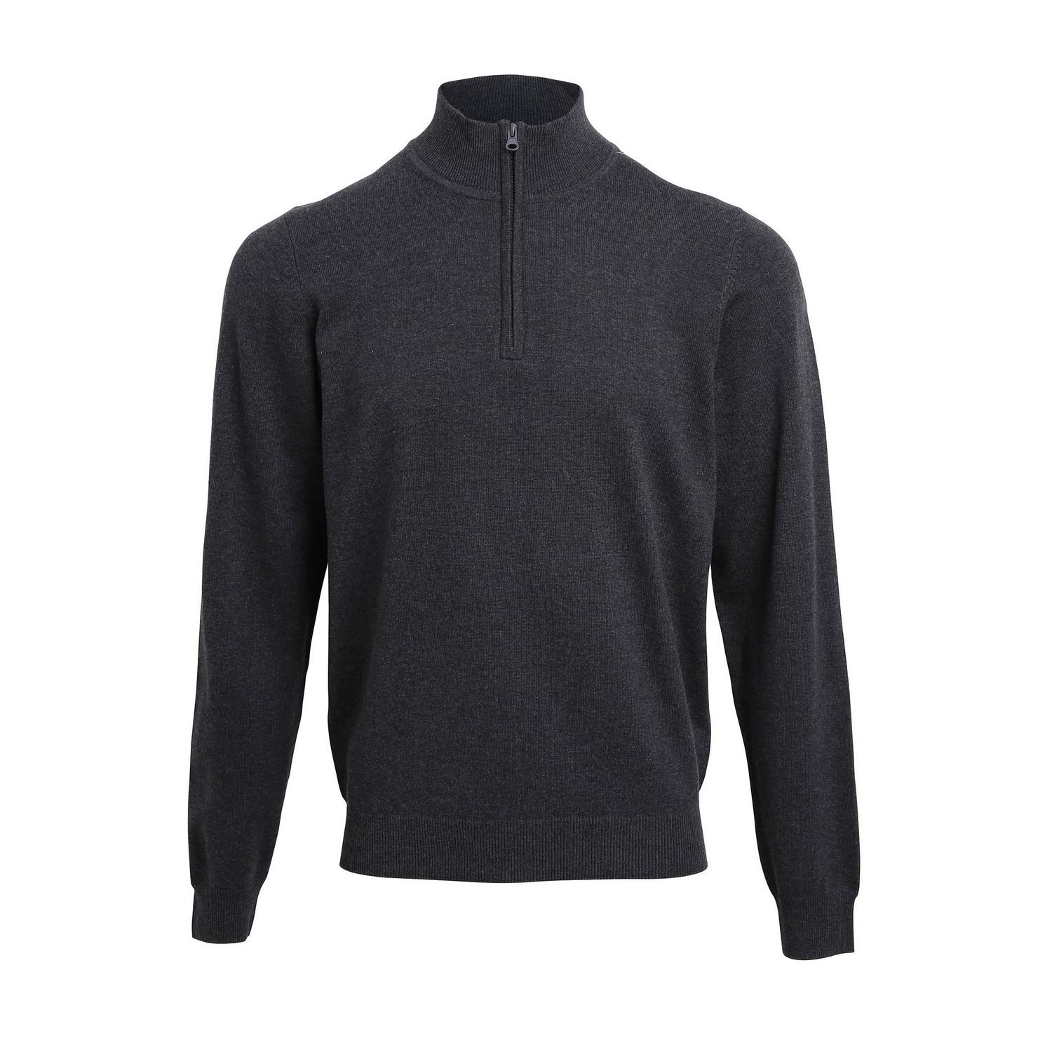 Image of Sweatshirt Reißverschluss Herren Charcoal Black S
