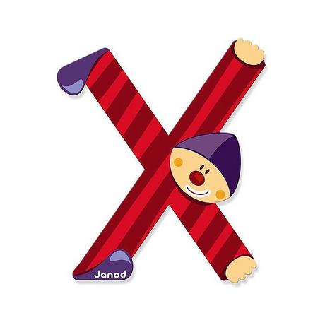 Janod Buchstaben Clown X  
